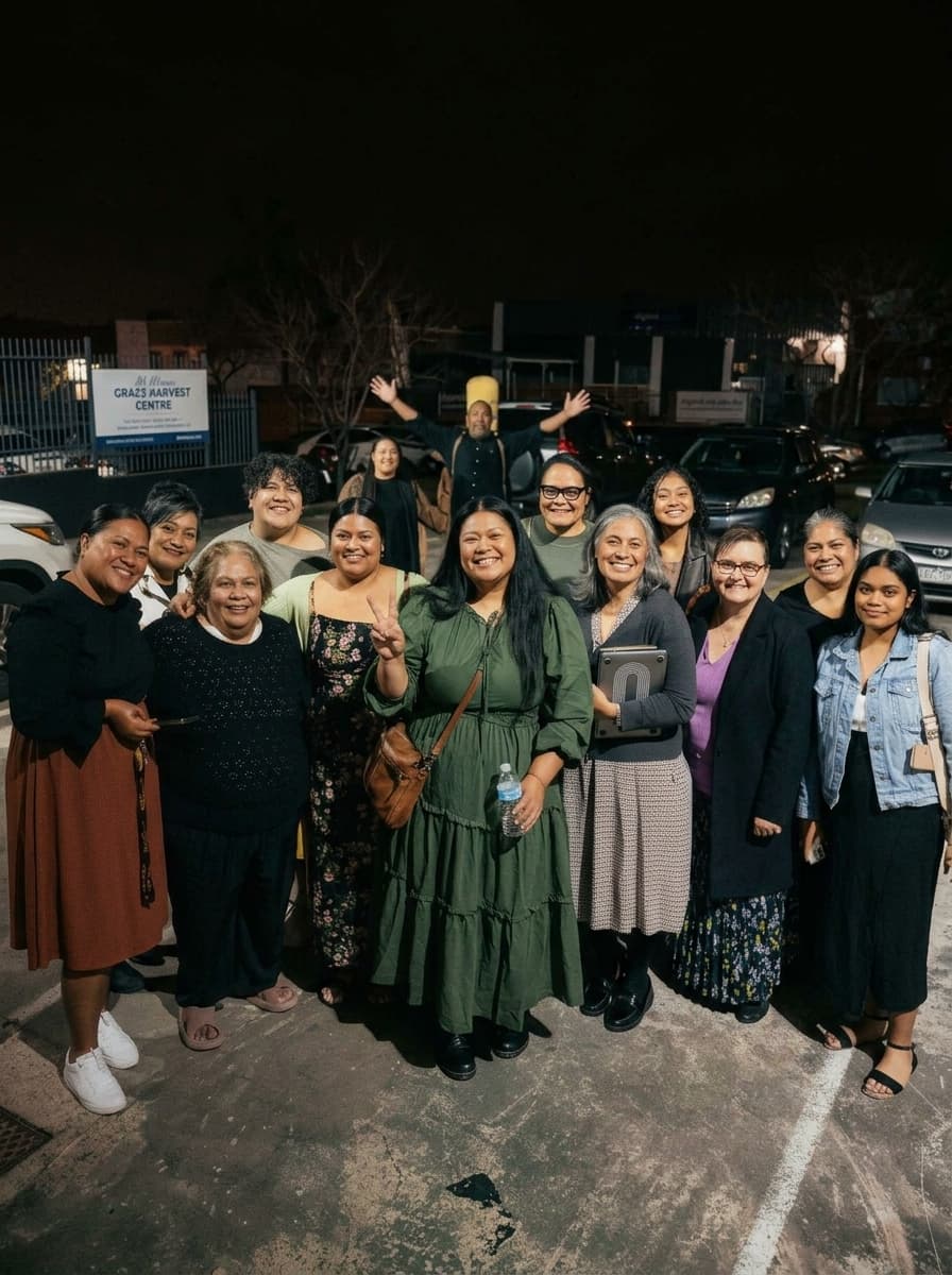 Community gathering at Grace Harvest Centre